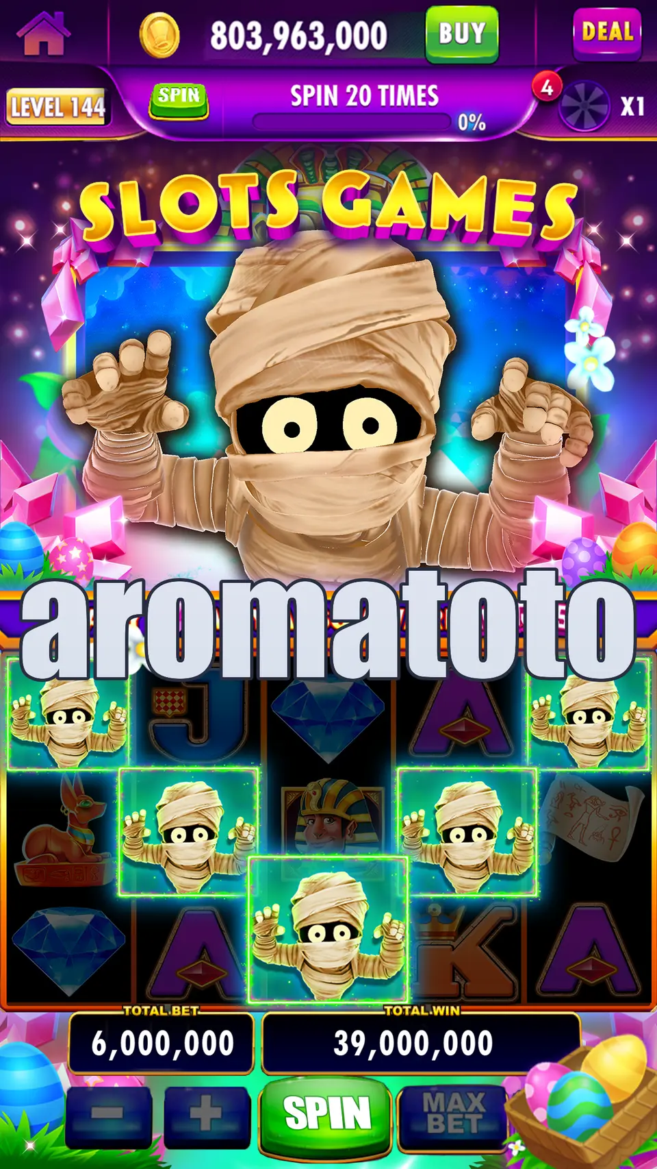 aromatoto Tangkapan Layar